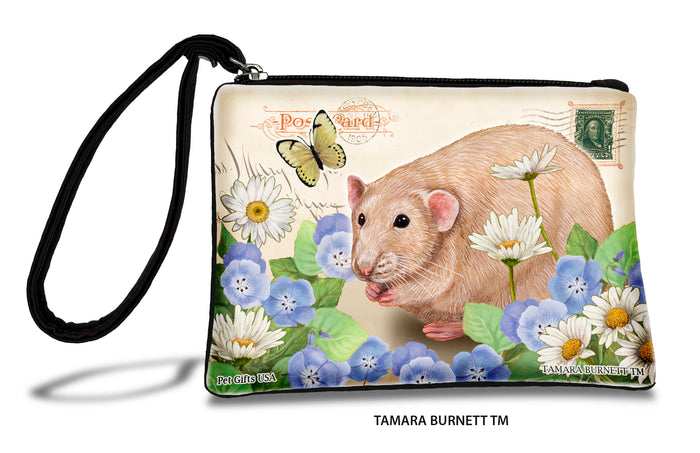 Cream Solid Rat Zippees Pet Pouch