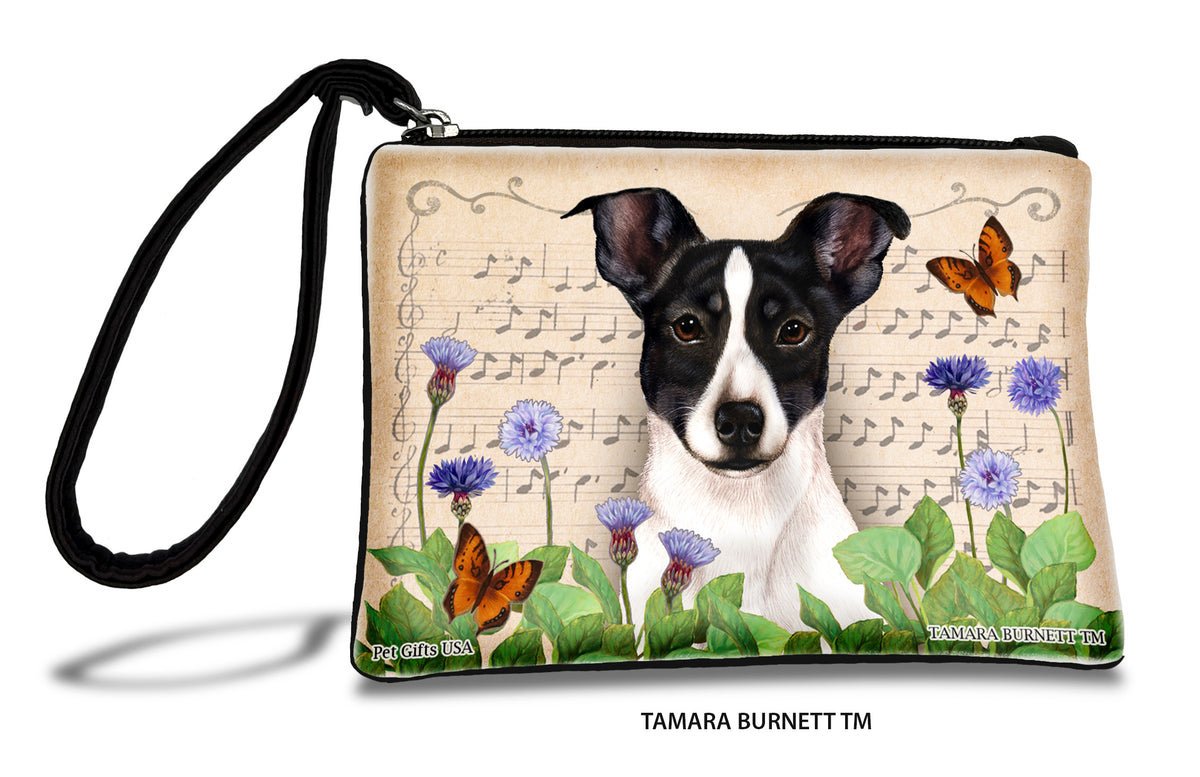 Rat Terrier Black And White Tipped Zippees Pet Pouch