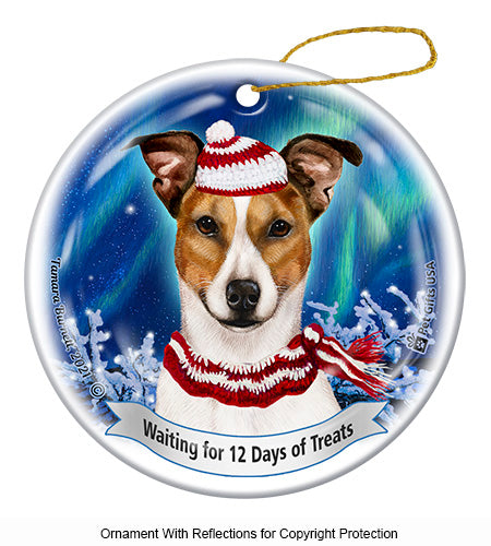 Rat Terrier Tipped Tan and White Ornament