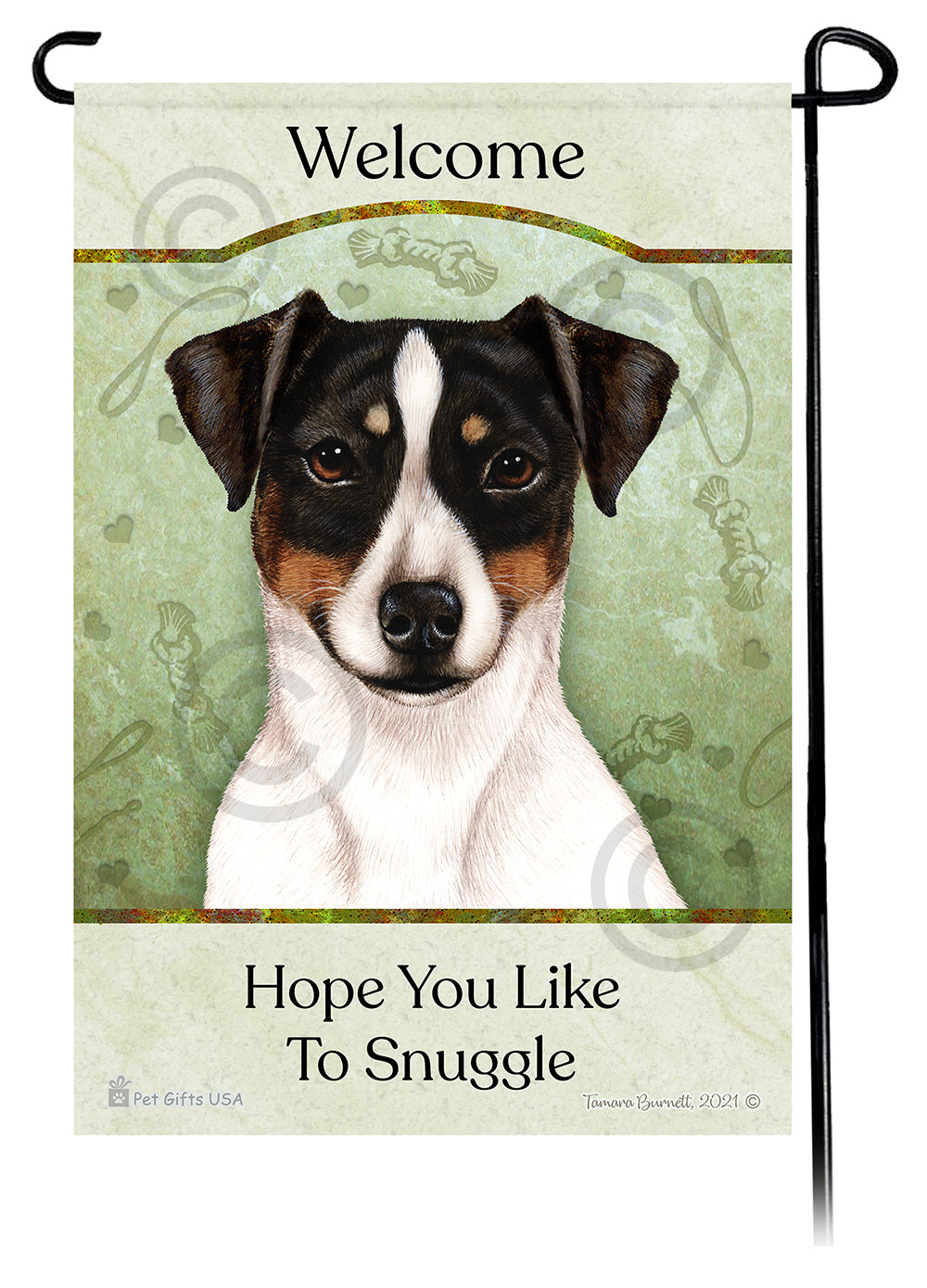Rat Terrier Hope You Like To Snuggle - Garden Flag