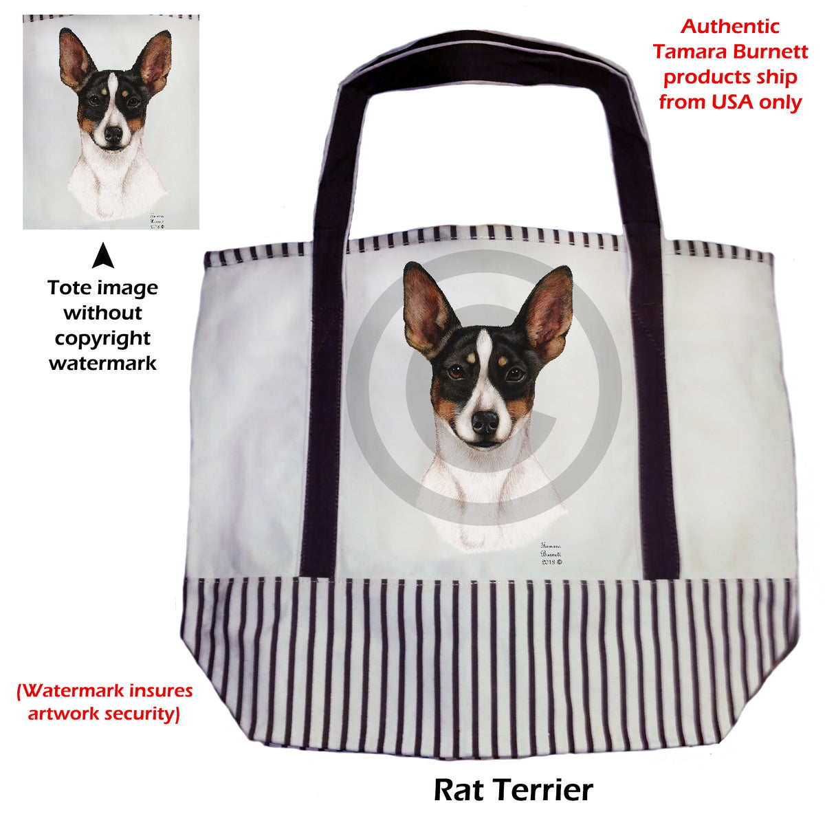 Rat Terrier - Tote Bag