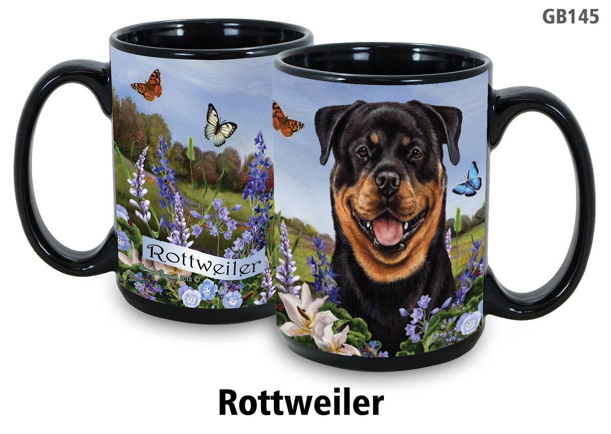 Rottweiler - Garden Party Fun Mug 15 oz