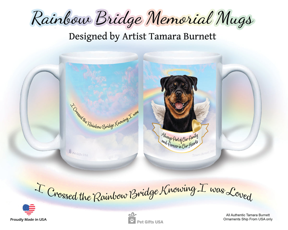 Rottweiler Memorial Mug 15 oz