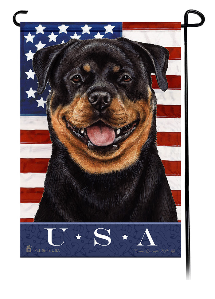 Rottweiler True Blue Garden Flags