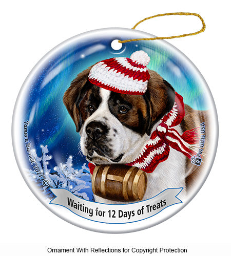 Saint Bernard 12 Days of Treats Ornament