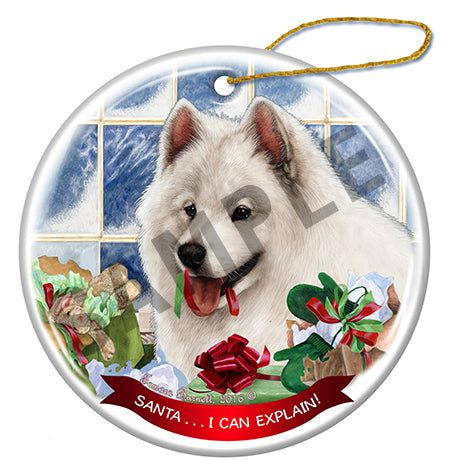 Samoyed - Santa I Can Explain Ornament
