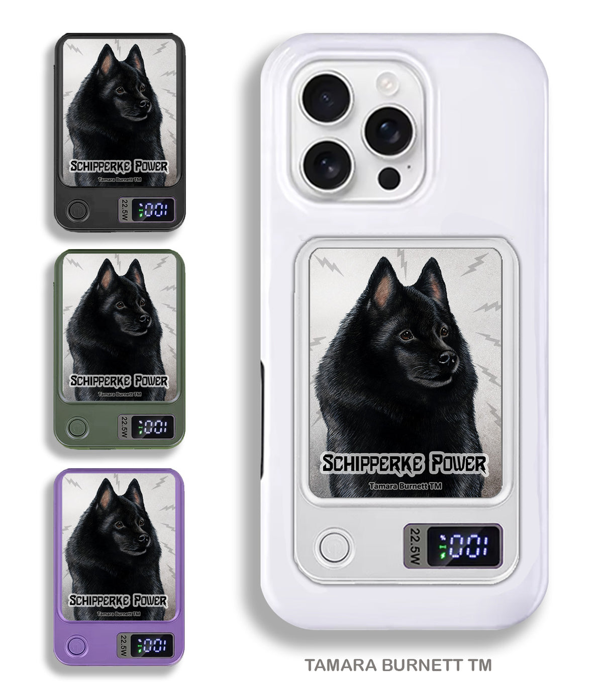 Schipperke Phone Bank Wireless Charger
