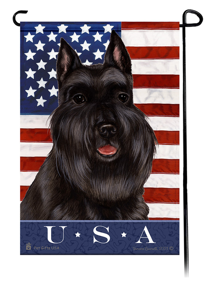 Schnauzer True Blue Garden Flags