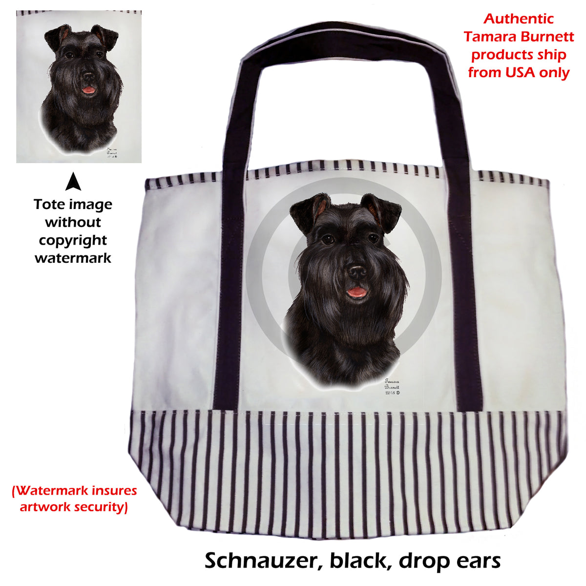 Schnauzer - Tote Bag