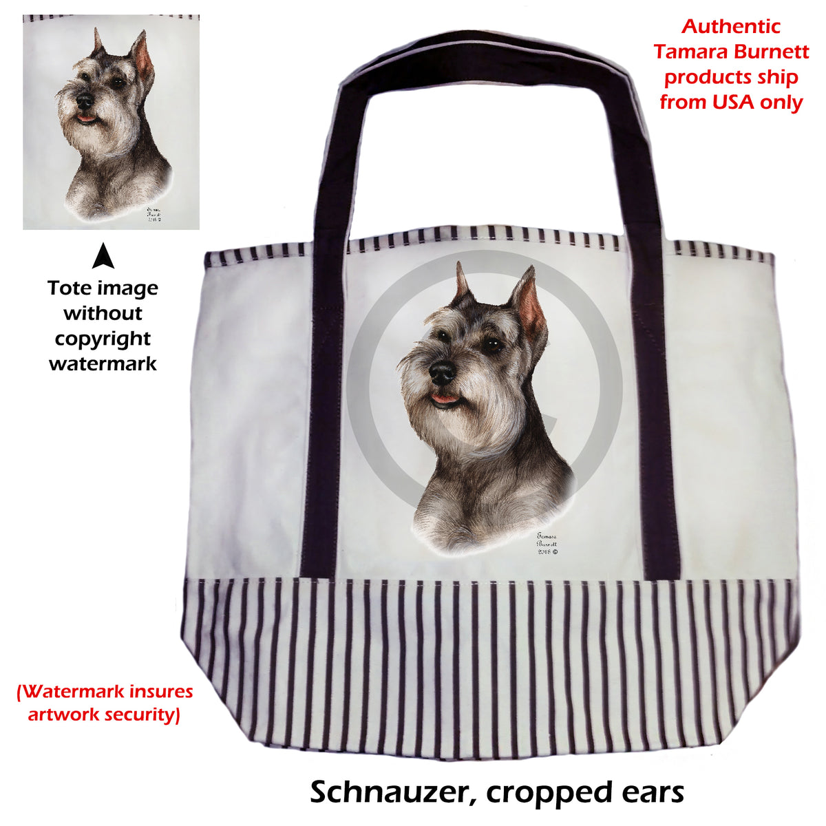 Schnauzer - Tote Bag