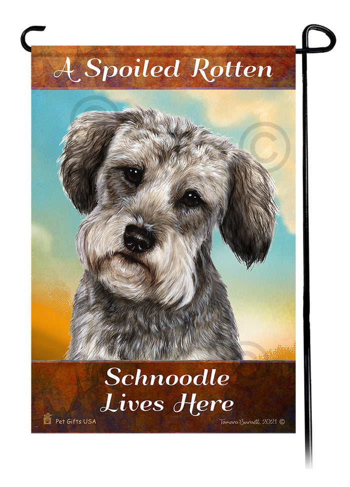Schnoodle Spoiled Rotten Garden Flags