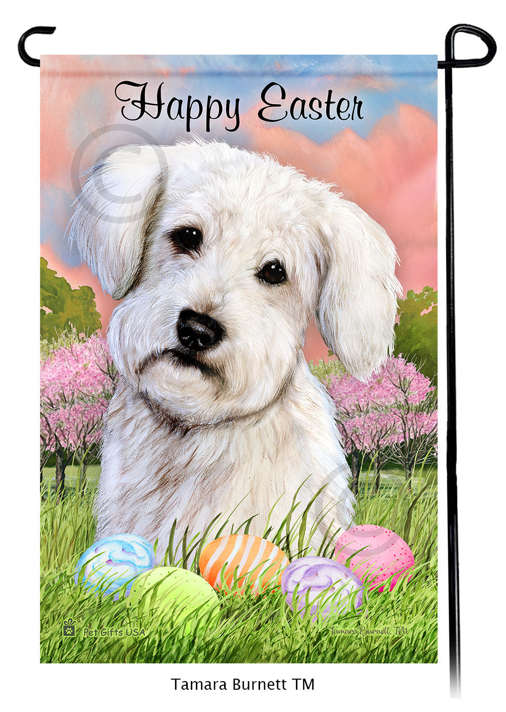 Schnoodle Happy Easter - Garden Flag
