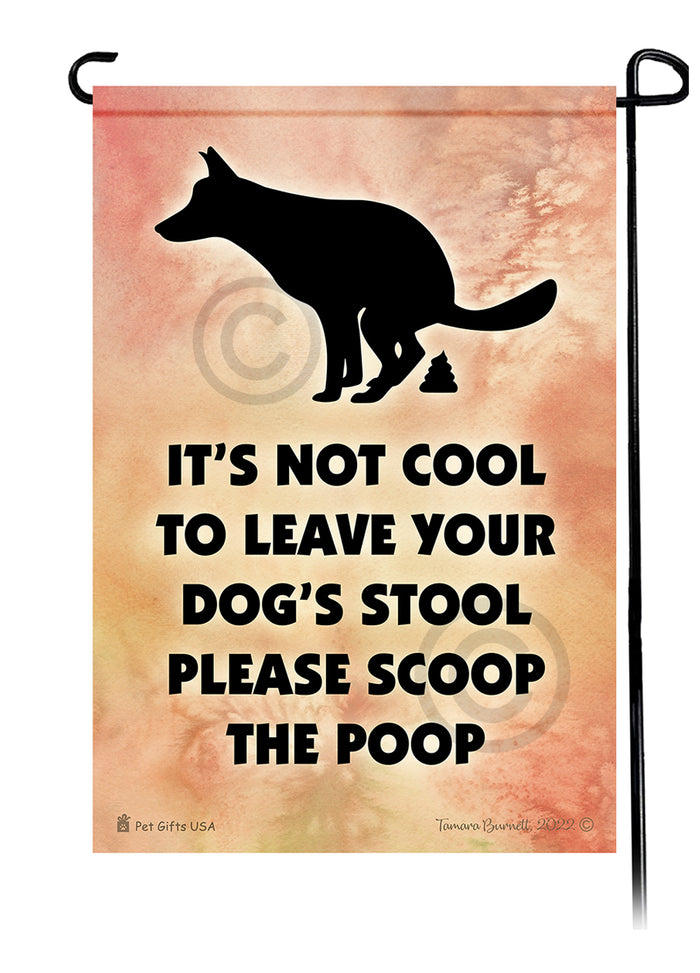 Poo Busters Garden Flags