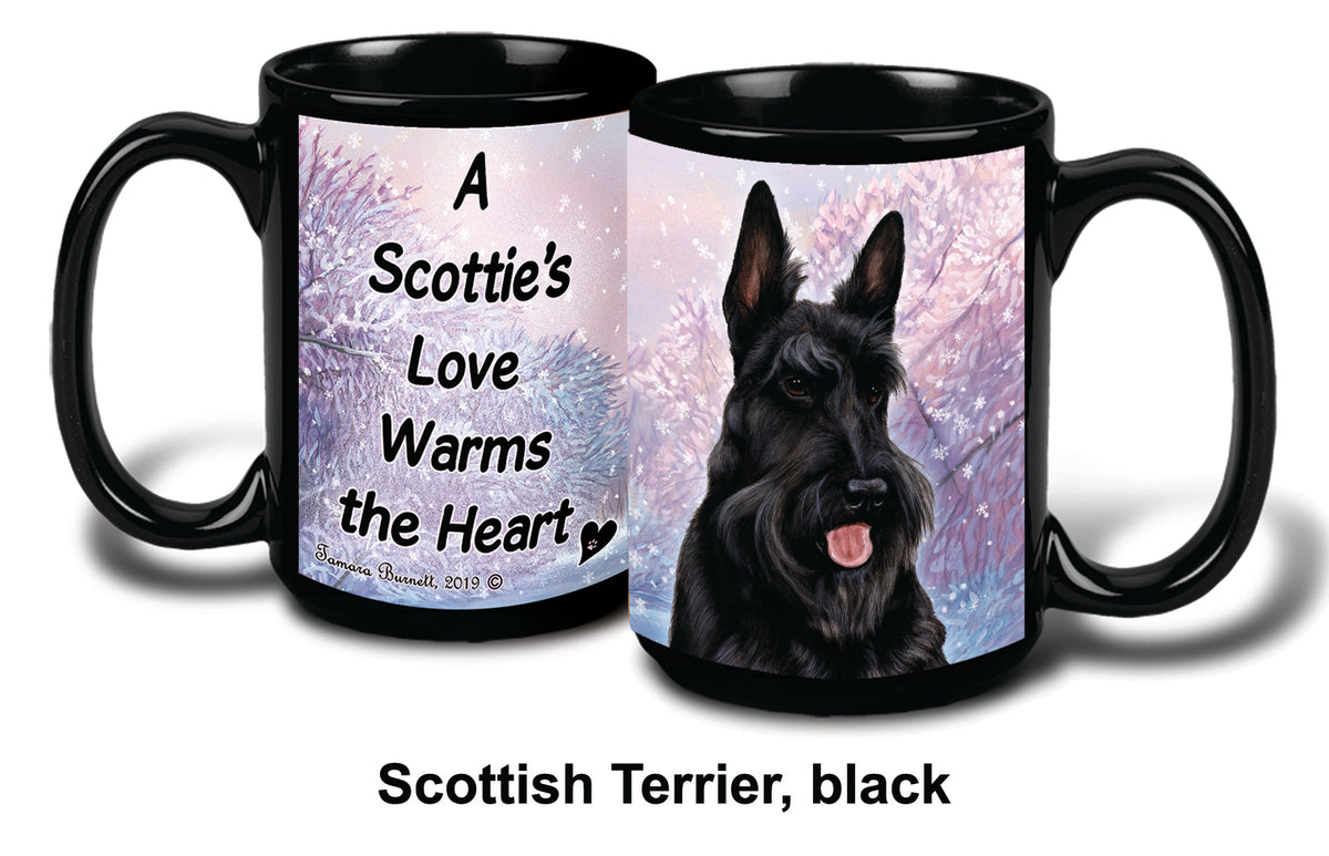 Scottish Terrier Black Winter Mug 15 oz