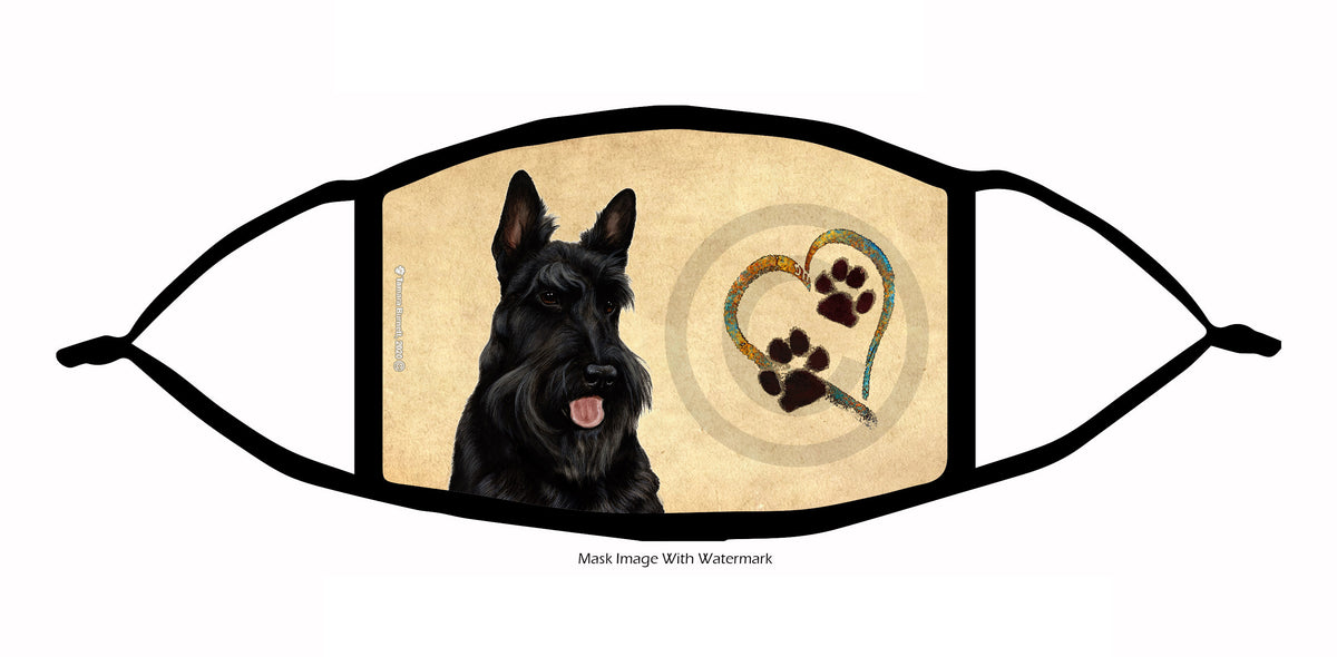 Scottish Terrier (Black) Face Mask