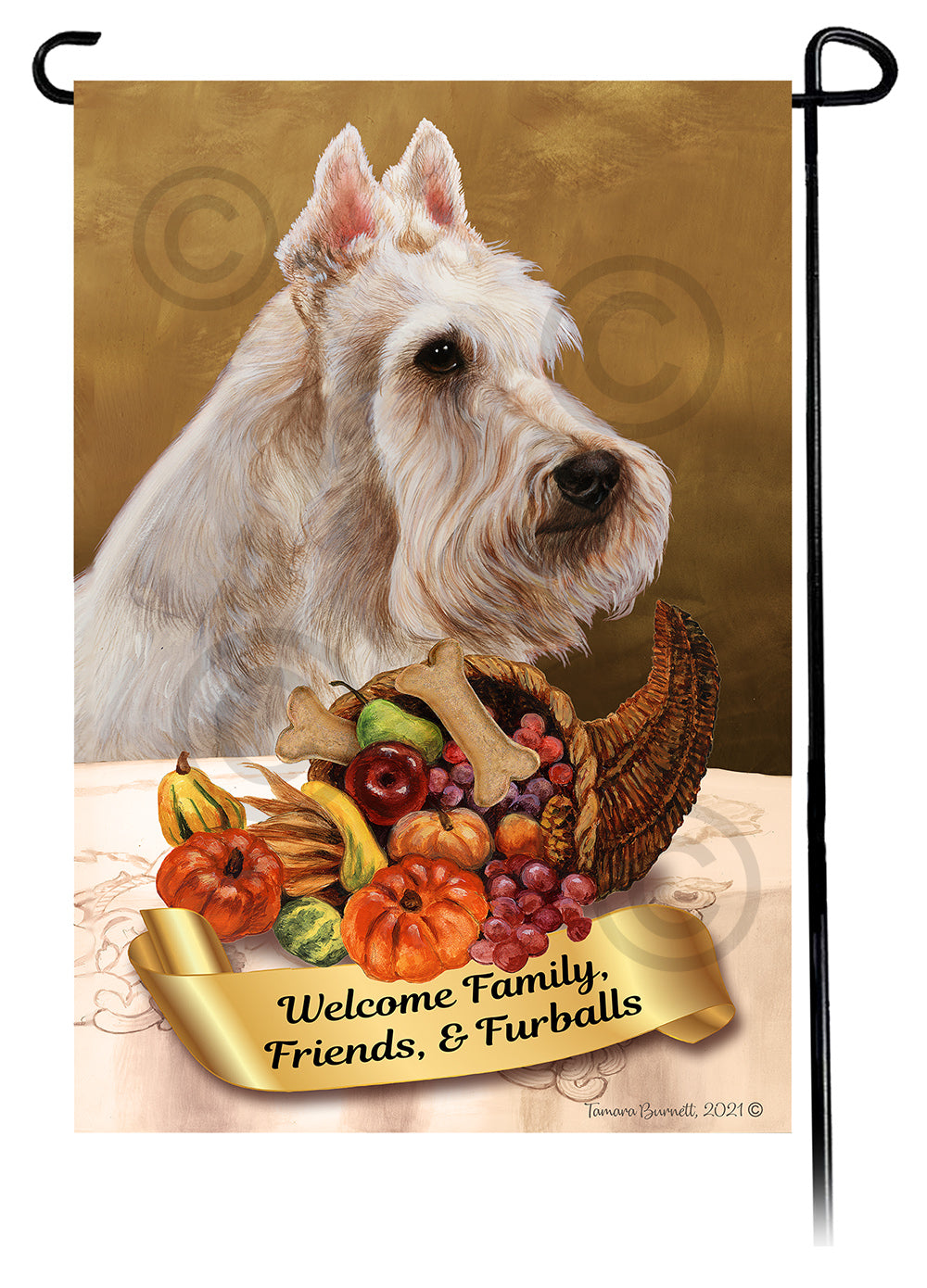 Scottish Terrier Thanksgiving - Garden Flag