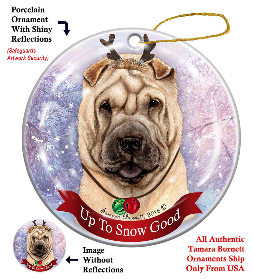 Shar Pei Cream Ornament
