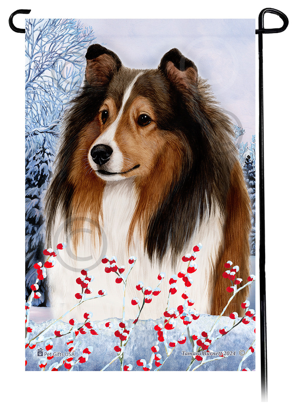 Winterberries Garden Flags
