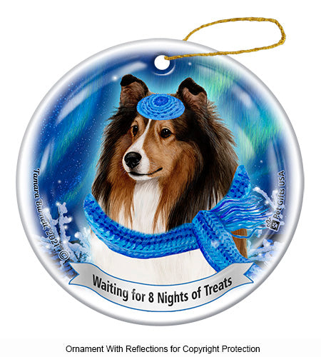 Sheltie Hanukkah Ornament