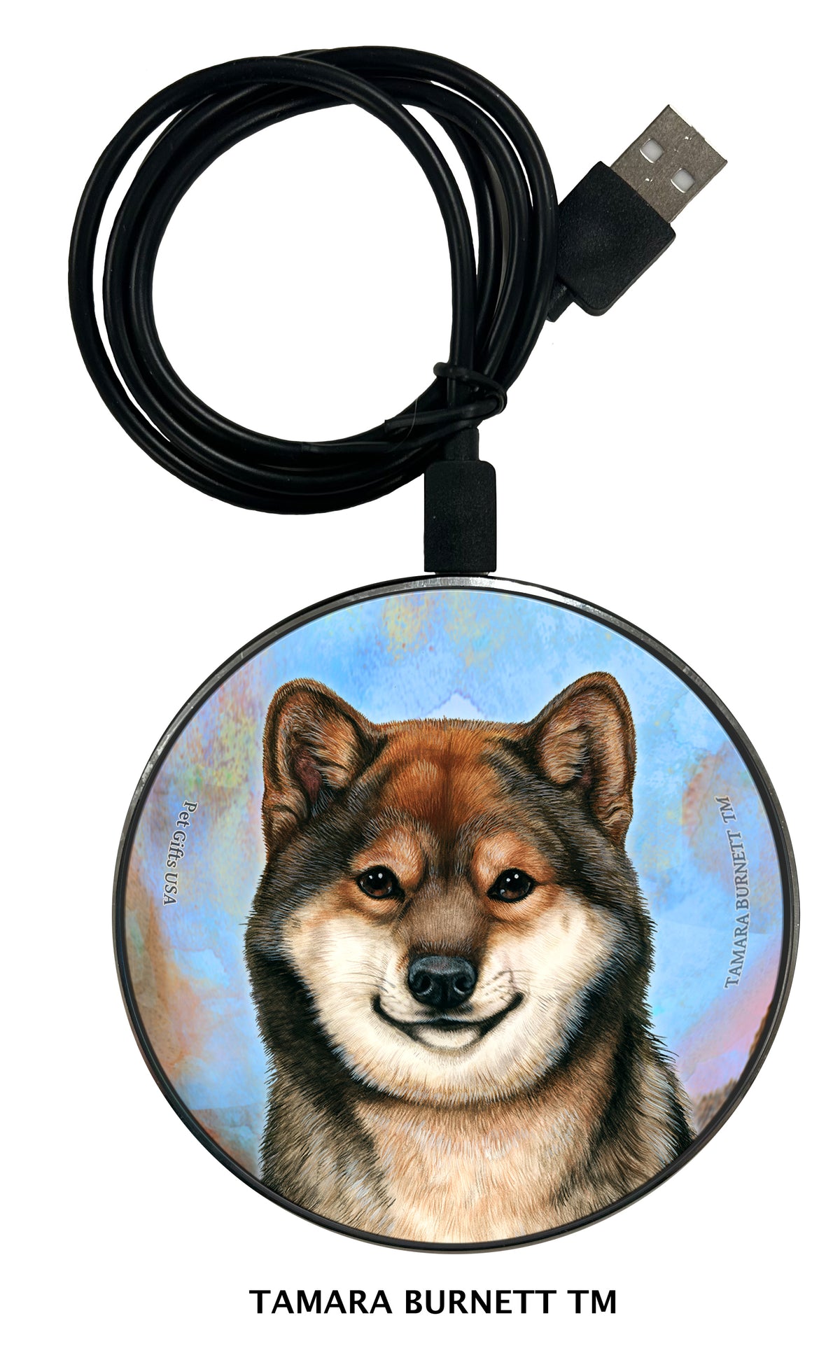 Shiba Inu Sesame Zoomies Wireless Charger