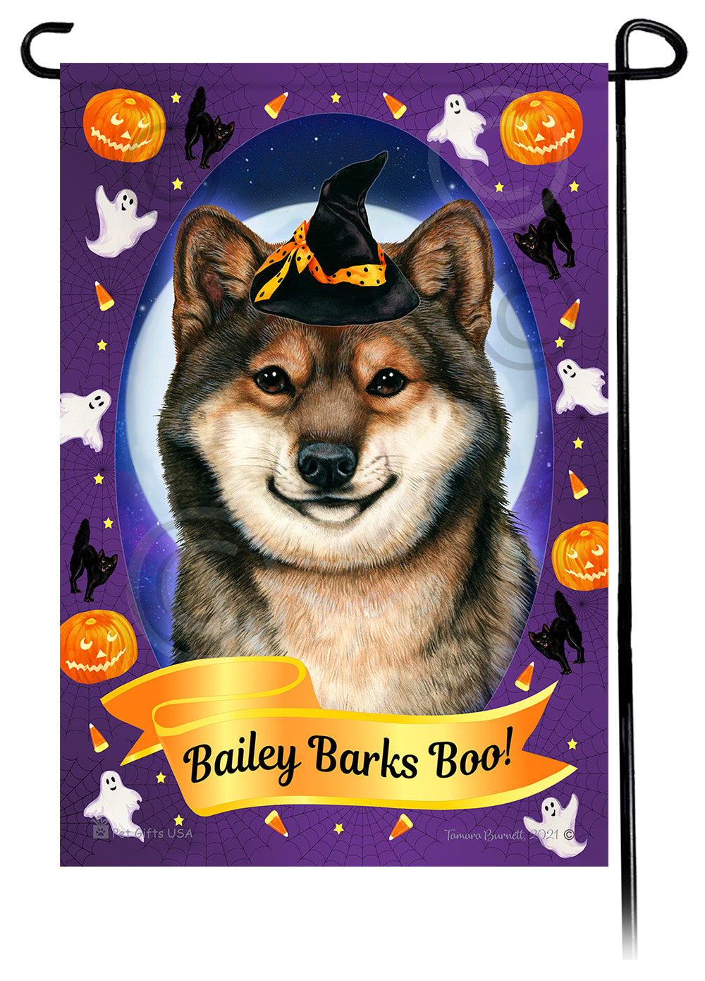 Shiba Inu Halloween Howls - Garden Flag