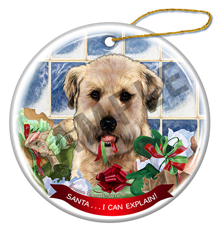 Wheaten - Santa I Can Explain Ornament