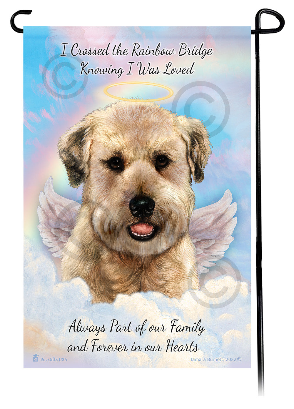 Soft Coated Wheaten Memorial - Garden Flag