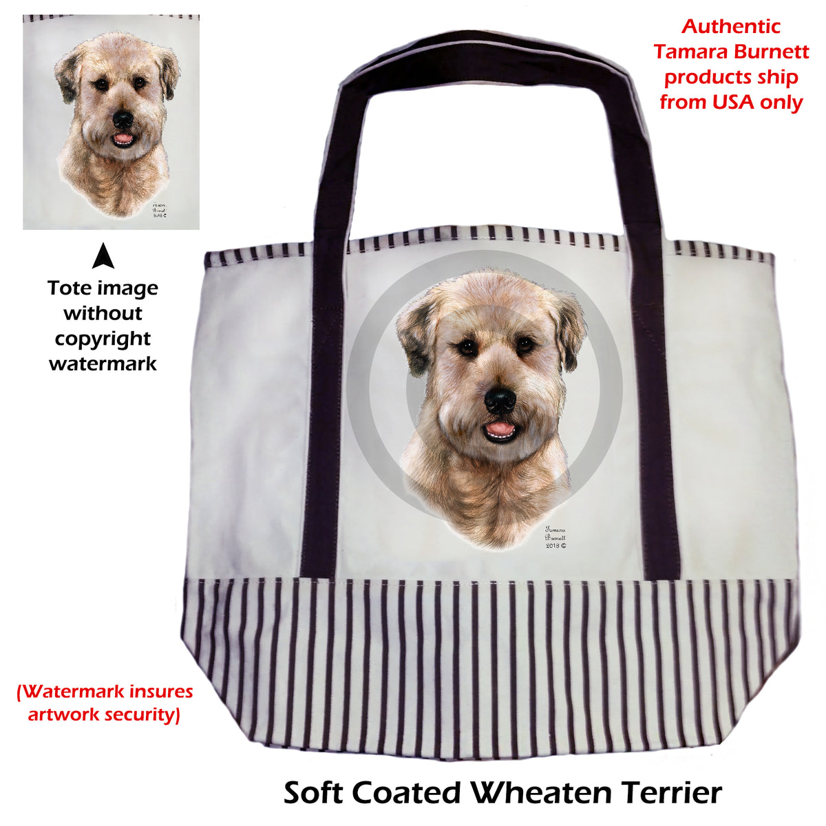 Soft Coated Wheaten - Tote Bag