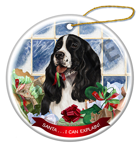 Springer Spaniel - Santa I Can Explain Ornament