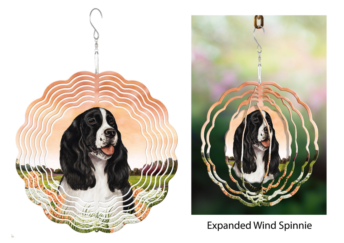 Springer Spaniel Black Wind Spinner
