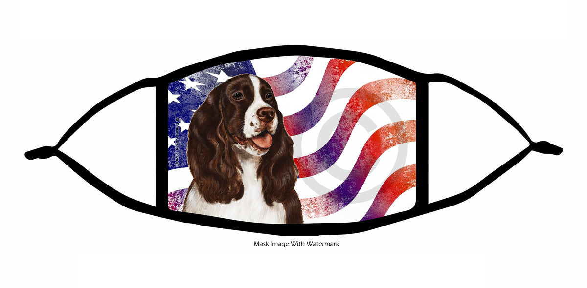 Springer Spaniel (Liver and White) Face Mask