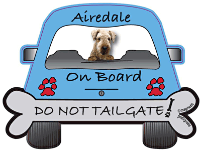 Airedale Do Not Tailgate Magnets