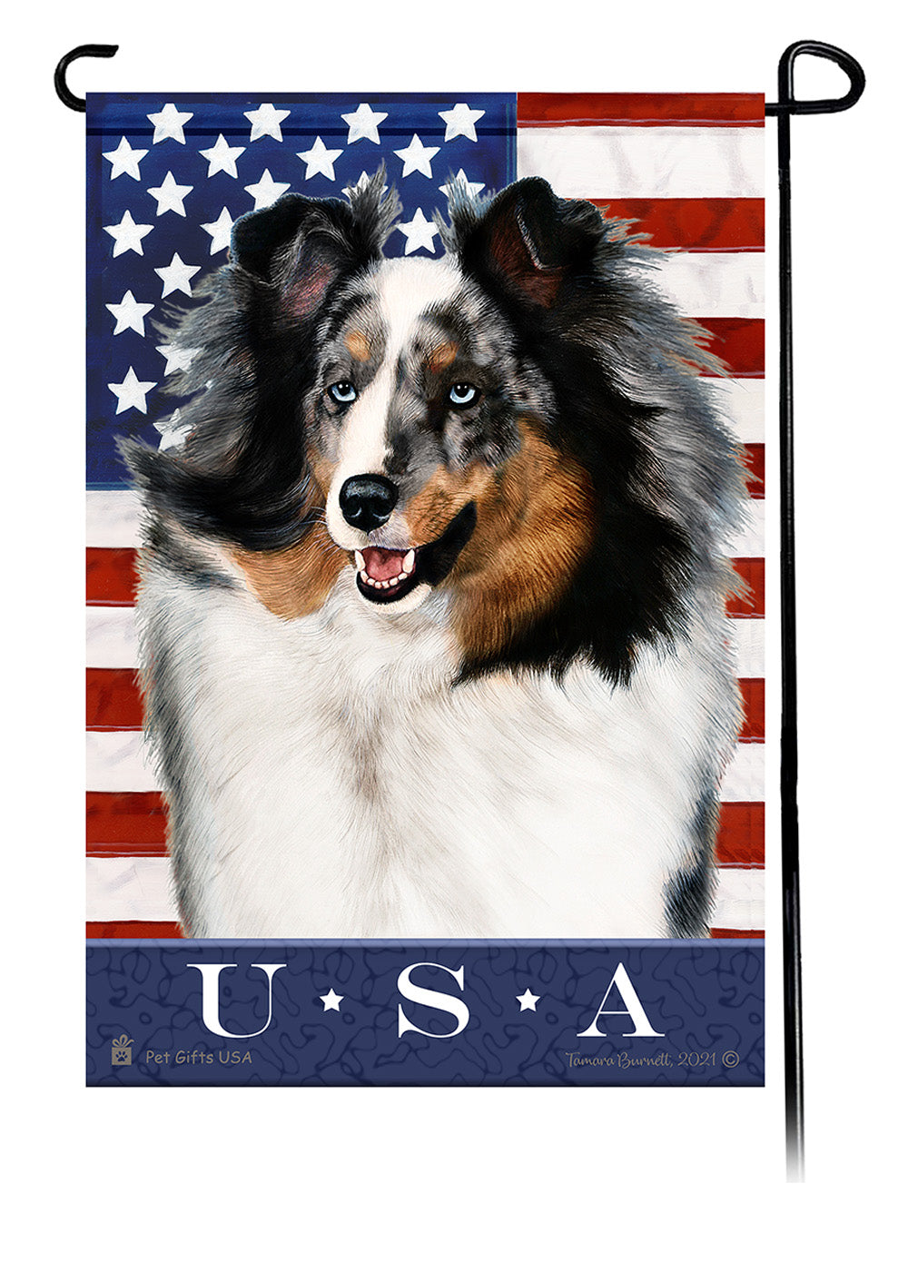 Shetland Sheepdog True Blue - Garden Flag