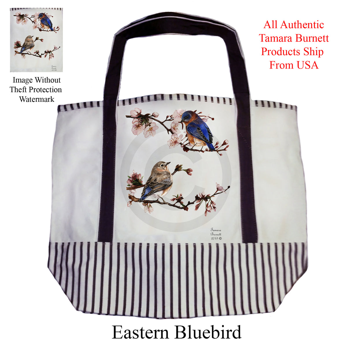 Eastern Bluebird - Tote Bag