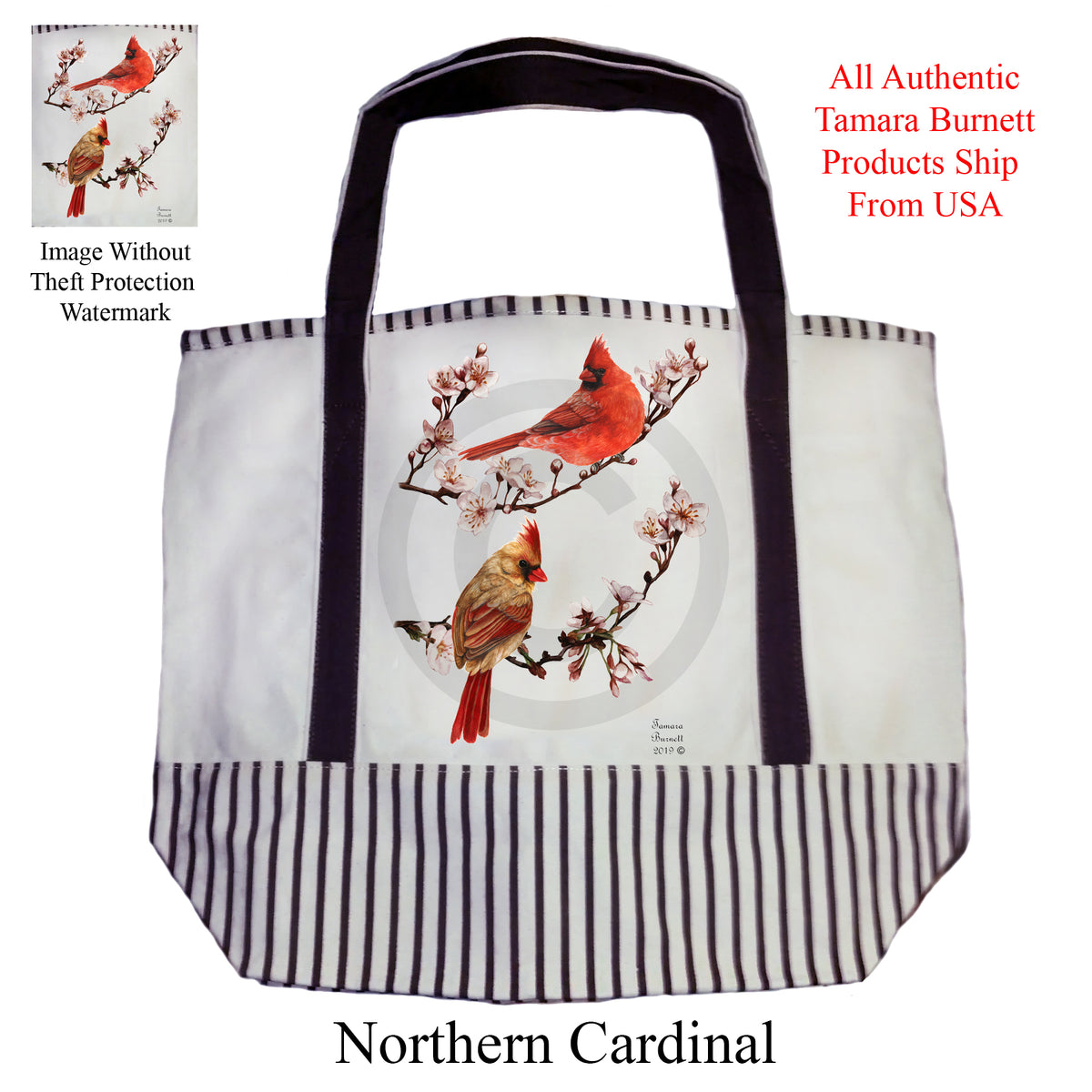 Northern Cardinal - Tote Bag