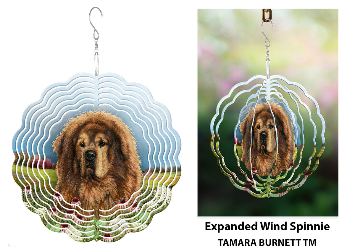 Tibetan Mastiff Brown Wind Spinner