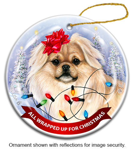 Tibetan Spaniel Cream Ornament