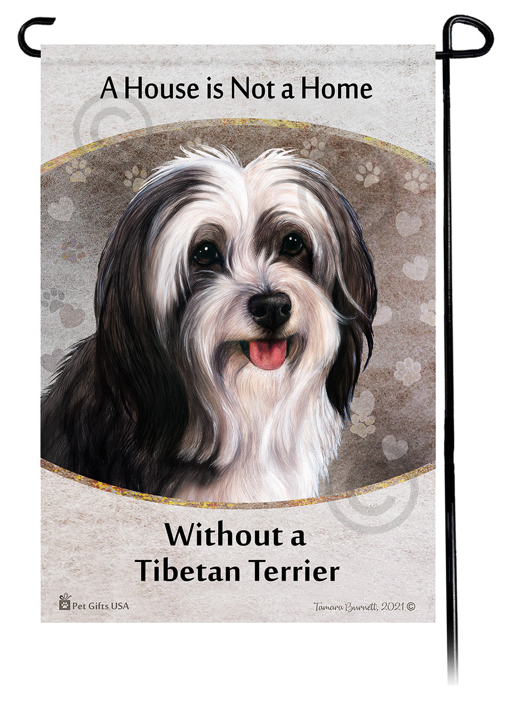 Tibetan Terrier House Is Not A Home Garden Flag