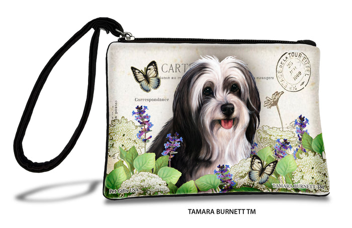 Tibetan Terrier Black And White Zippees Pet Pouch