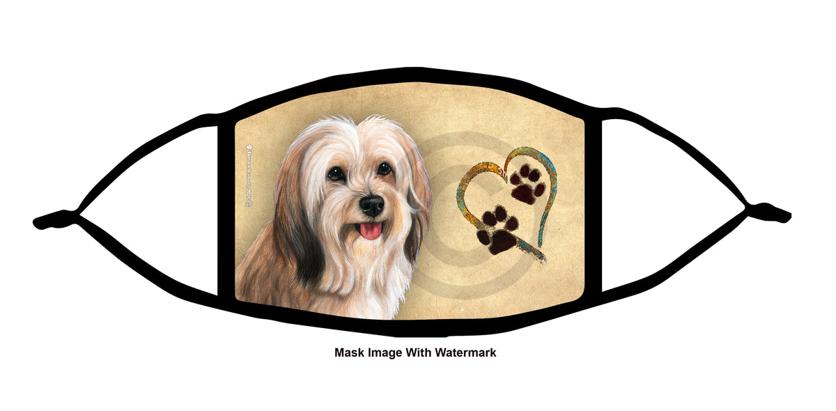 Tibetan Terrier (Cream Sable) Face Mask