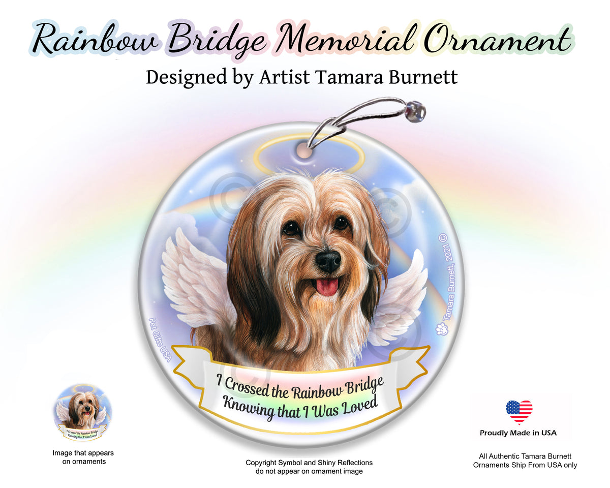 Tibetan Terrier Rainbow Bridge Memorial Ornament