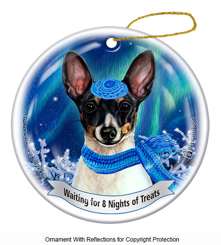 Toy Fox Terrier Black Tri-Color Ornament