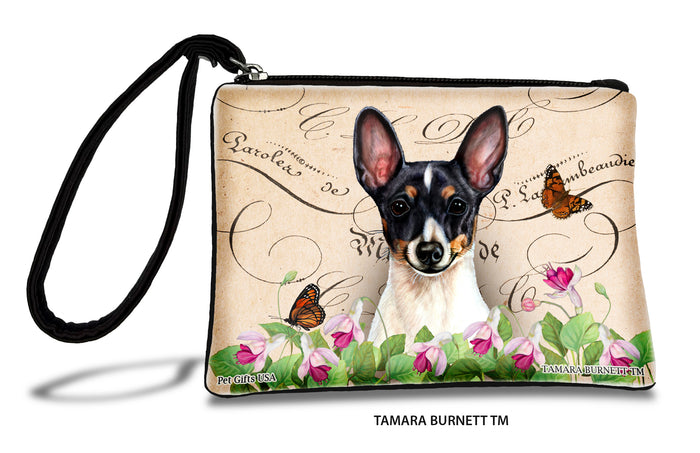 Toy Fox Terrier Black Tri Zippees Pet Pouch