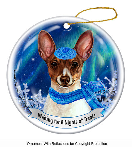 Toy Fox Terrier Chocolate Tri-Color Ornament