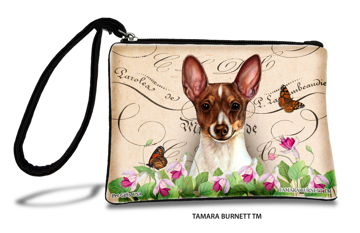 Toy Fox Terrier Chocolate Tri Zippees Pet Pouch