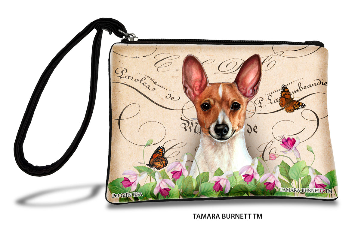 Toy Fox Terrier Red And White Zippees Pet Pouch