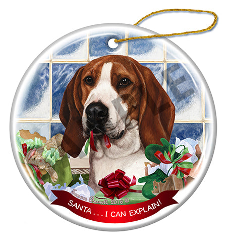Treeing Walker Coonhound - Santa I Can Explain Ornament
