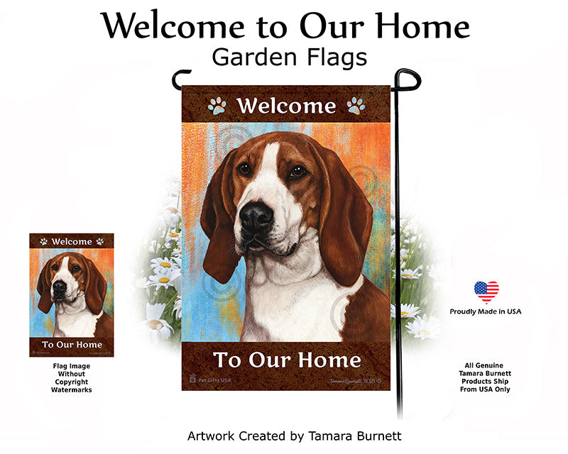 Coonhound Welcome To Our Home - Garden Flag
