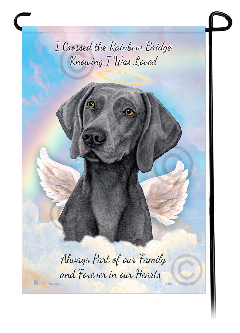 Weimaraner Memorial - Garden Flag