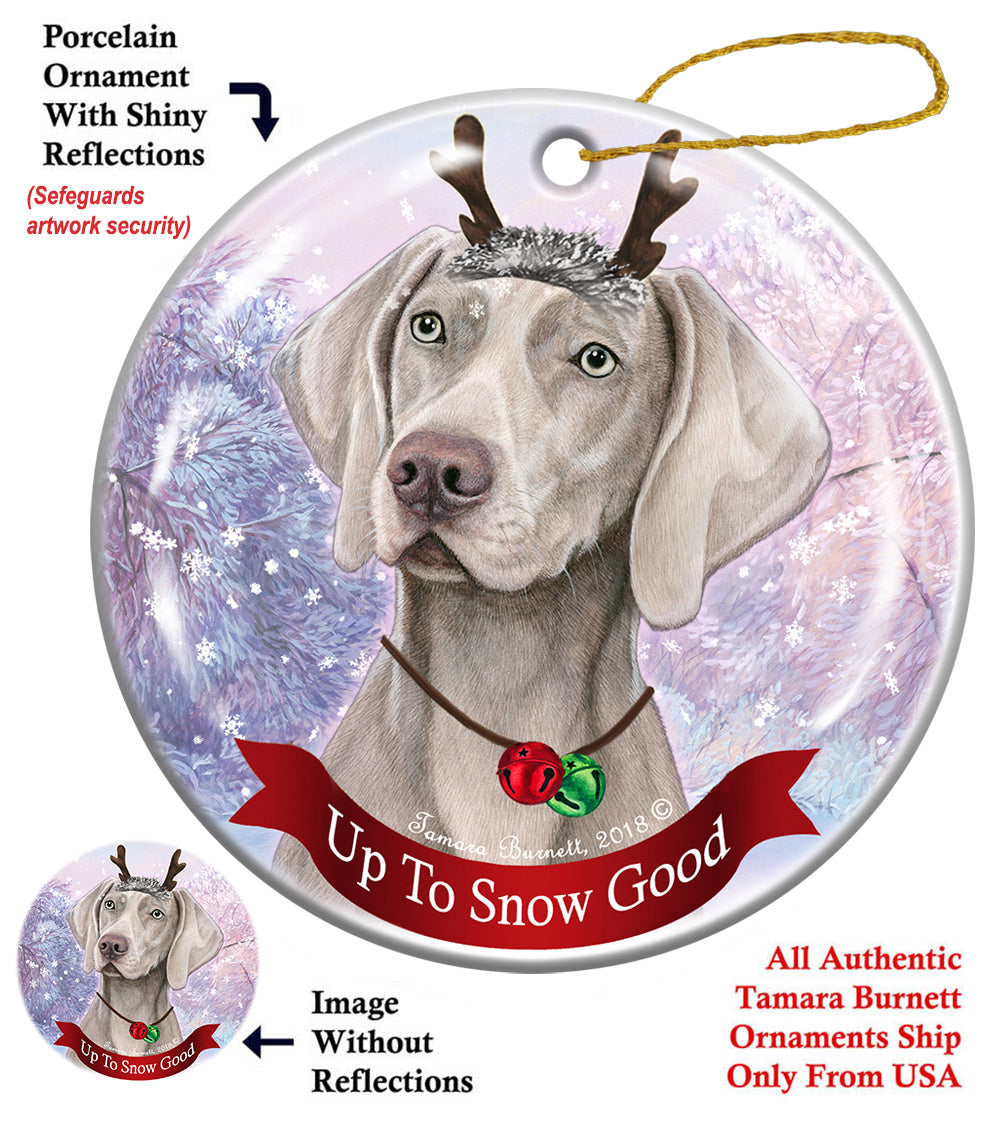 Weimaraner Light Grey Ornament